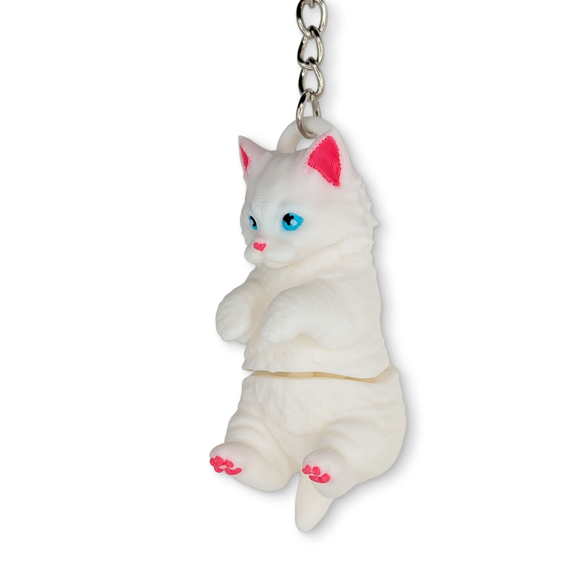Katze Schlüsselanhänger Weiß