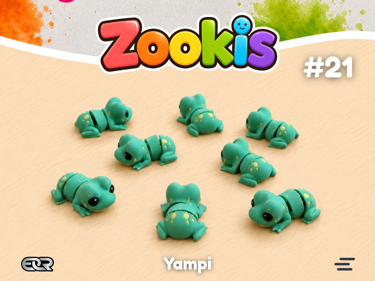 Yampi Frosch – Zookis #21, die Wartende auf den schwimmenden Blättern