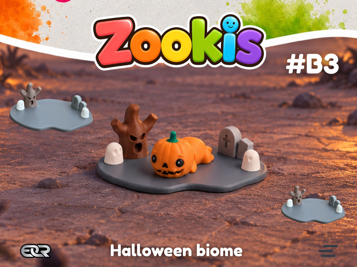 Halloween-Biom – Zookis Display-Sockel für die Nachtgestalten