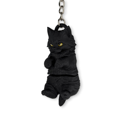 Katze Schlüsselanhänger Schwarz