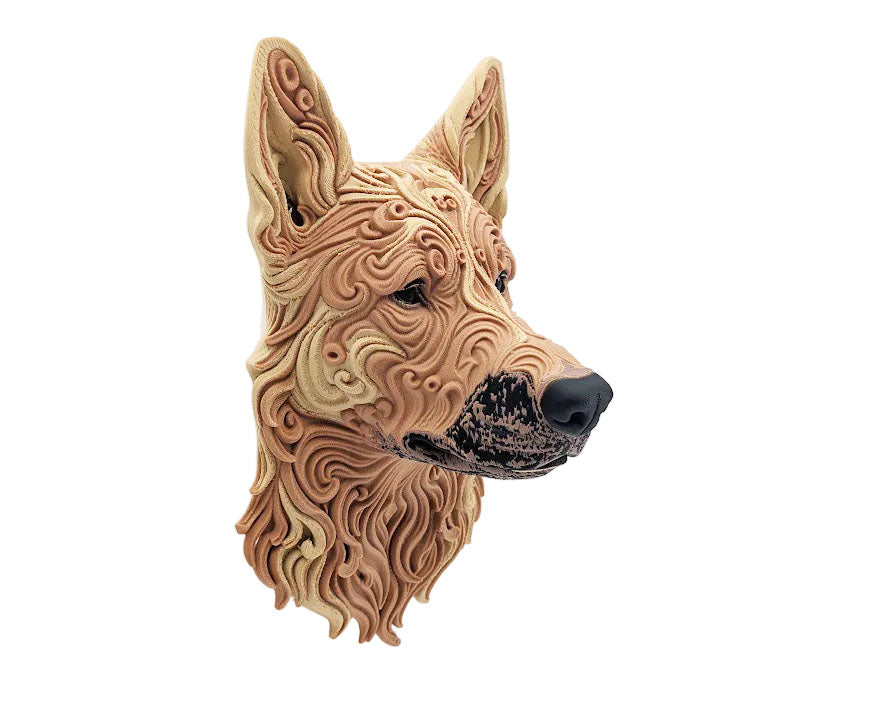 Carolina Dog im Ornamentstil
